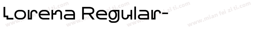Lorena Regular字体转换